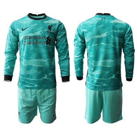 Billiga Fotbollströjor Liverpool Barn Borta tröja 2020/21 Långärmad